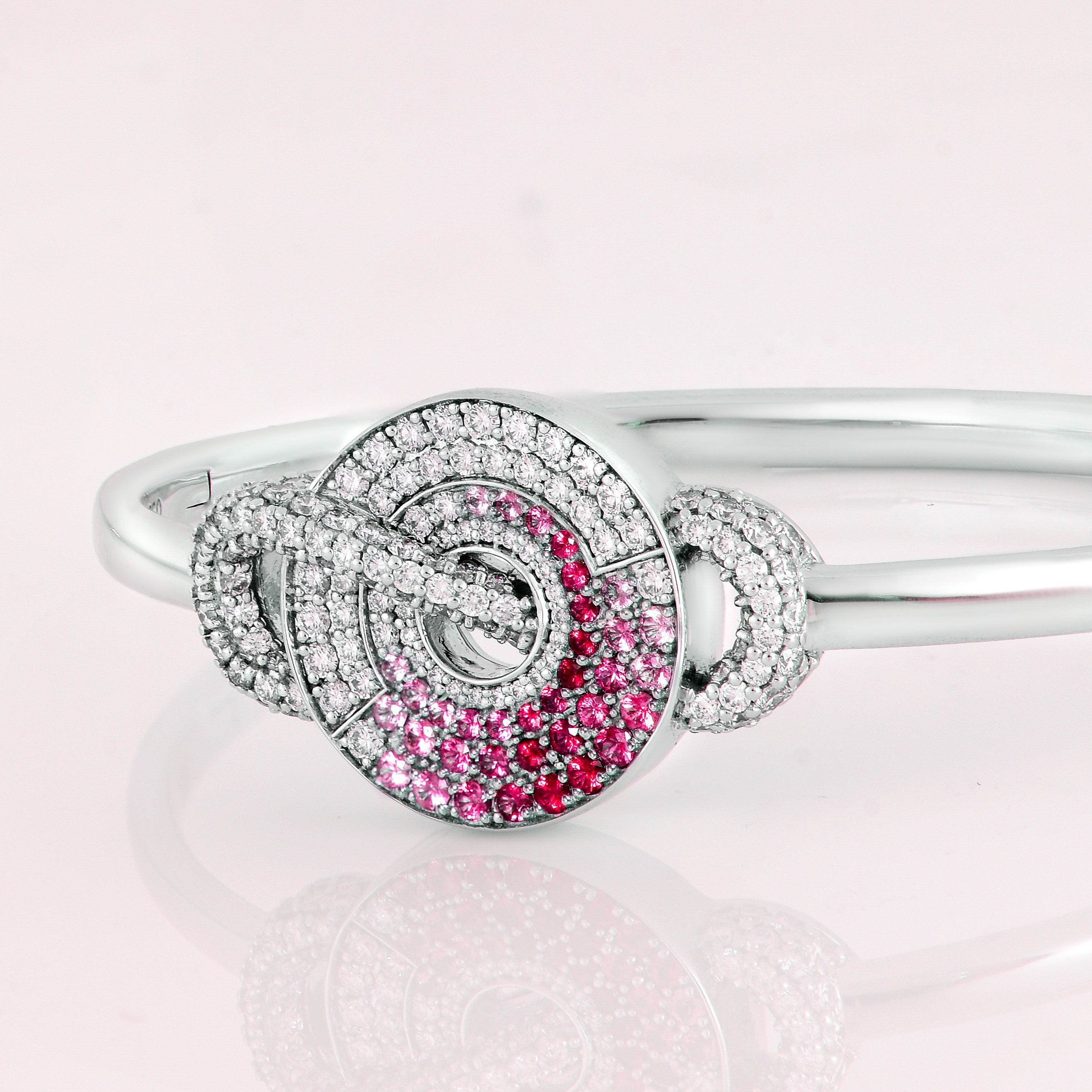 Red Spinel Ombre Bangle
