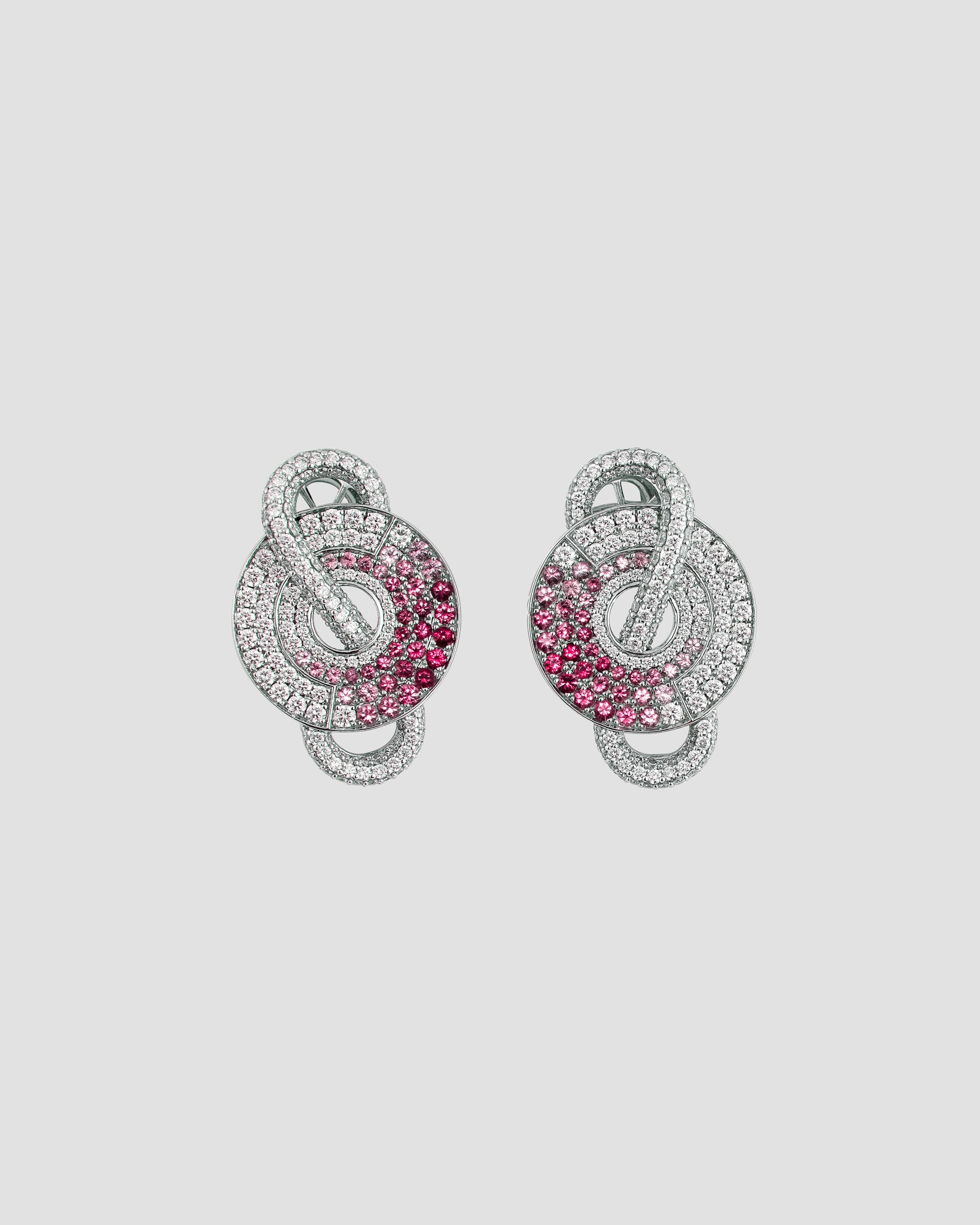 Red Spinel Ombre Earrings