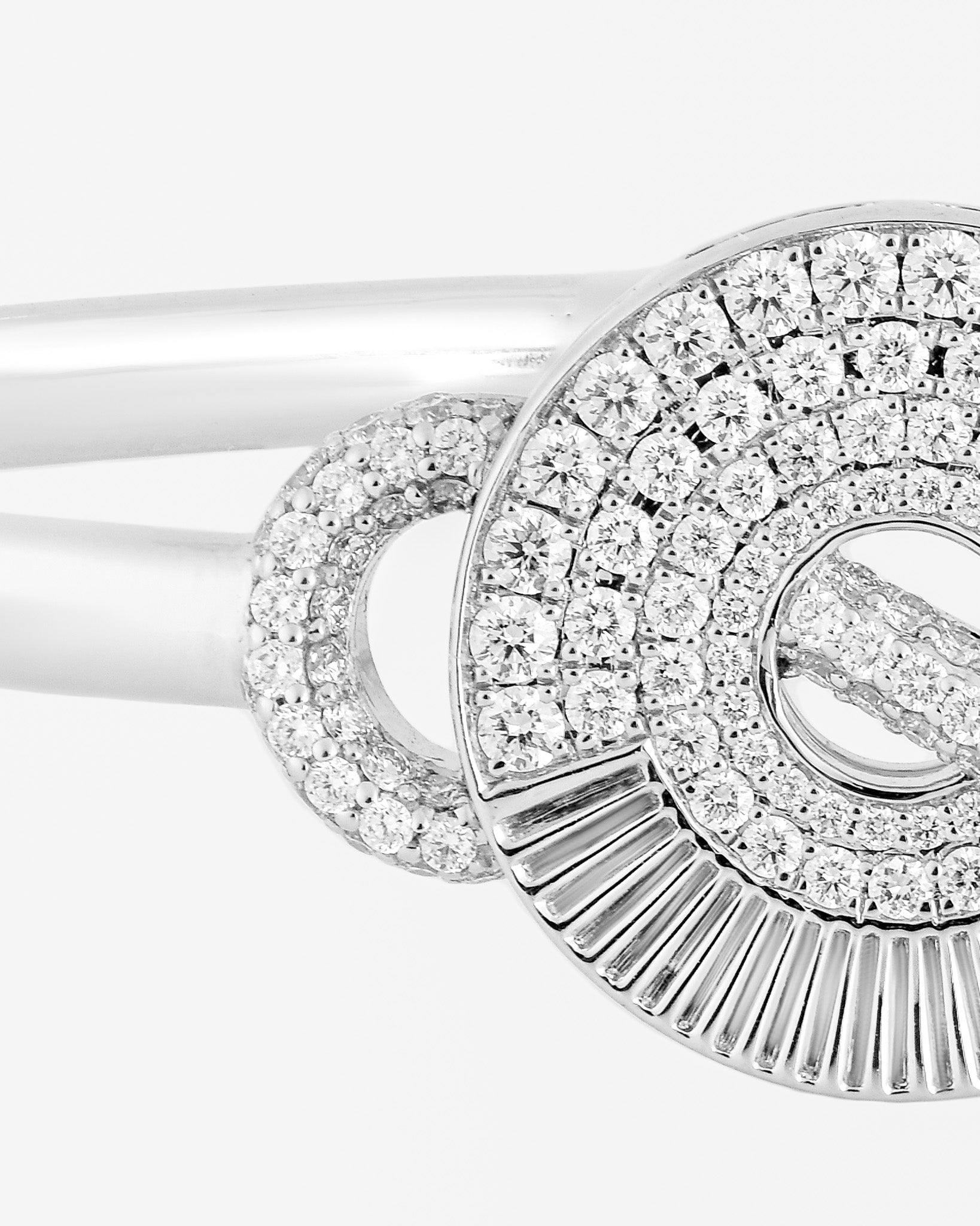 Diamond White Gold Bangle
