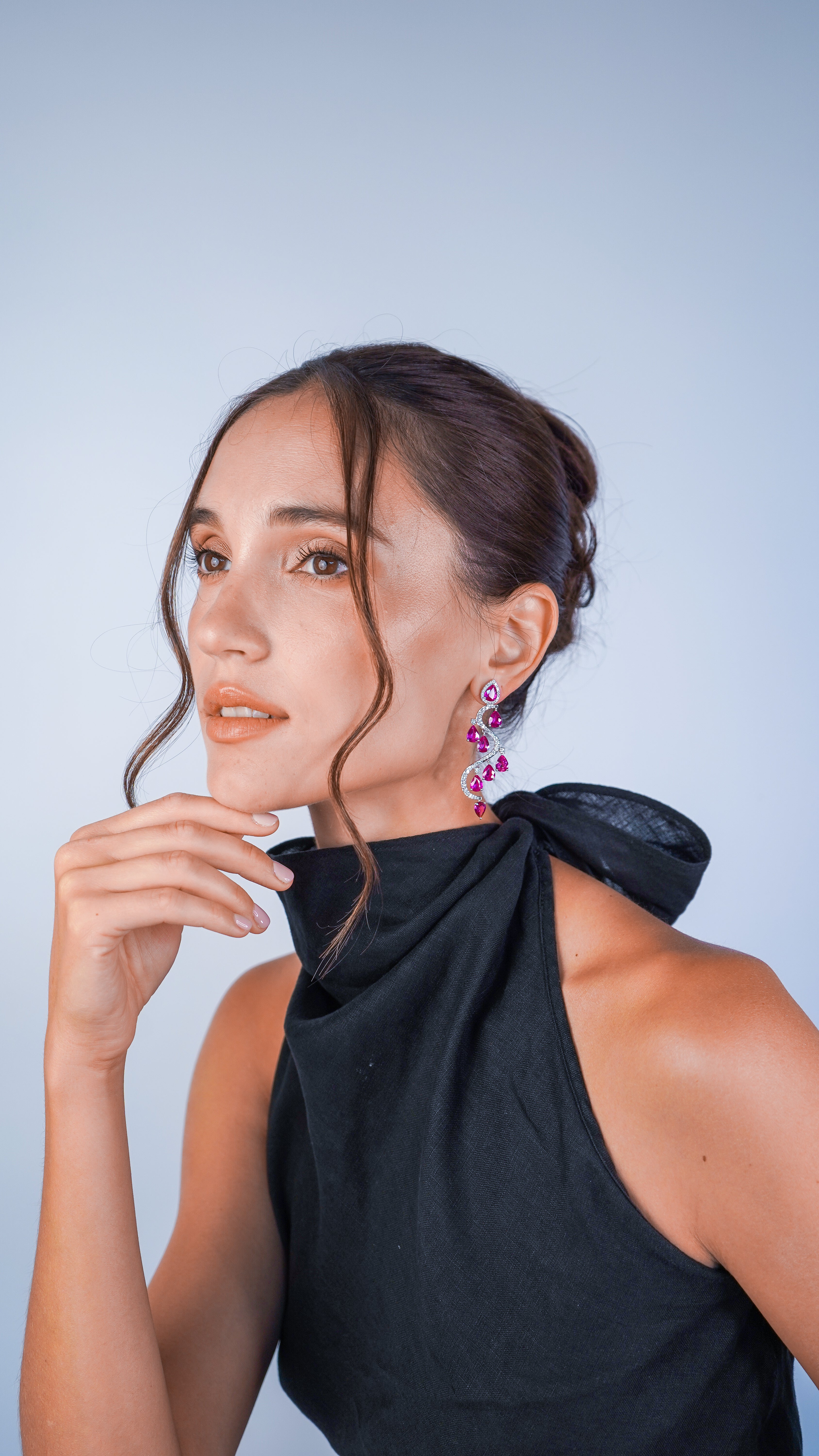 S CURVE, EARRINGS