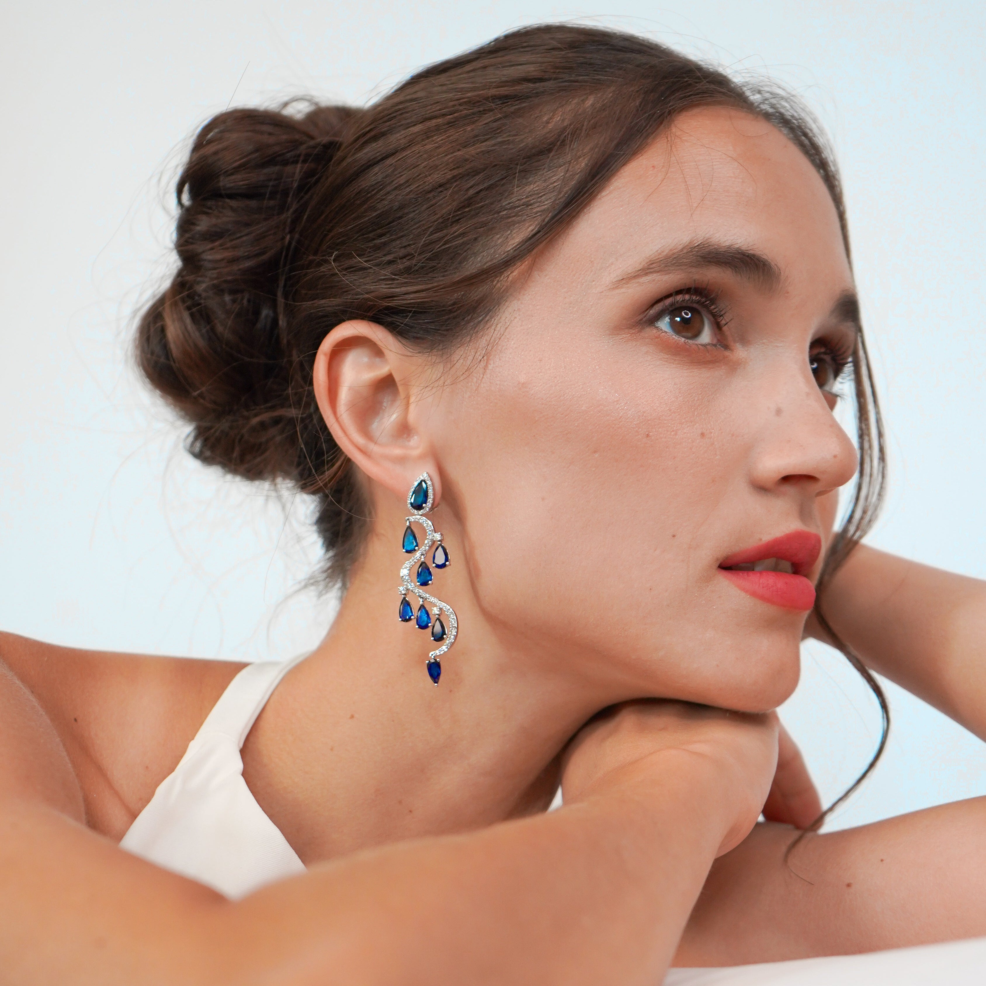 S CURVE, EARRINGS