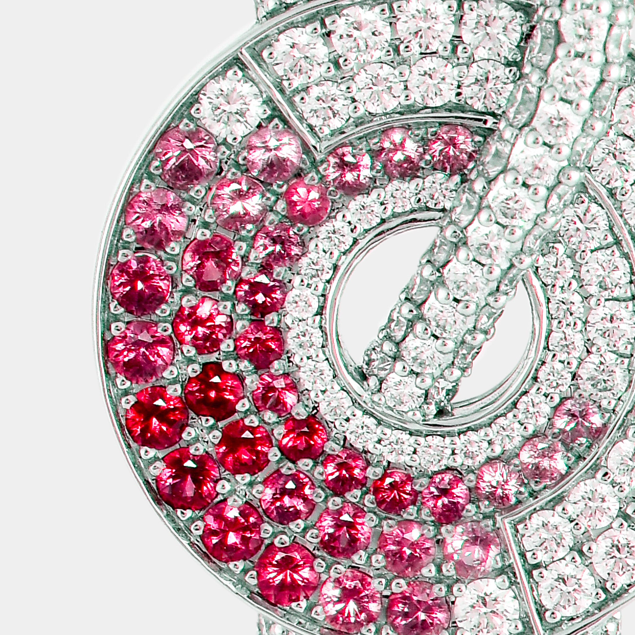 Red Spinel Ombre Earrings