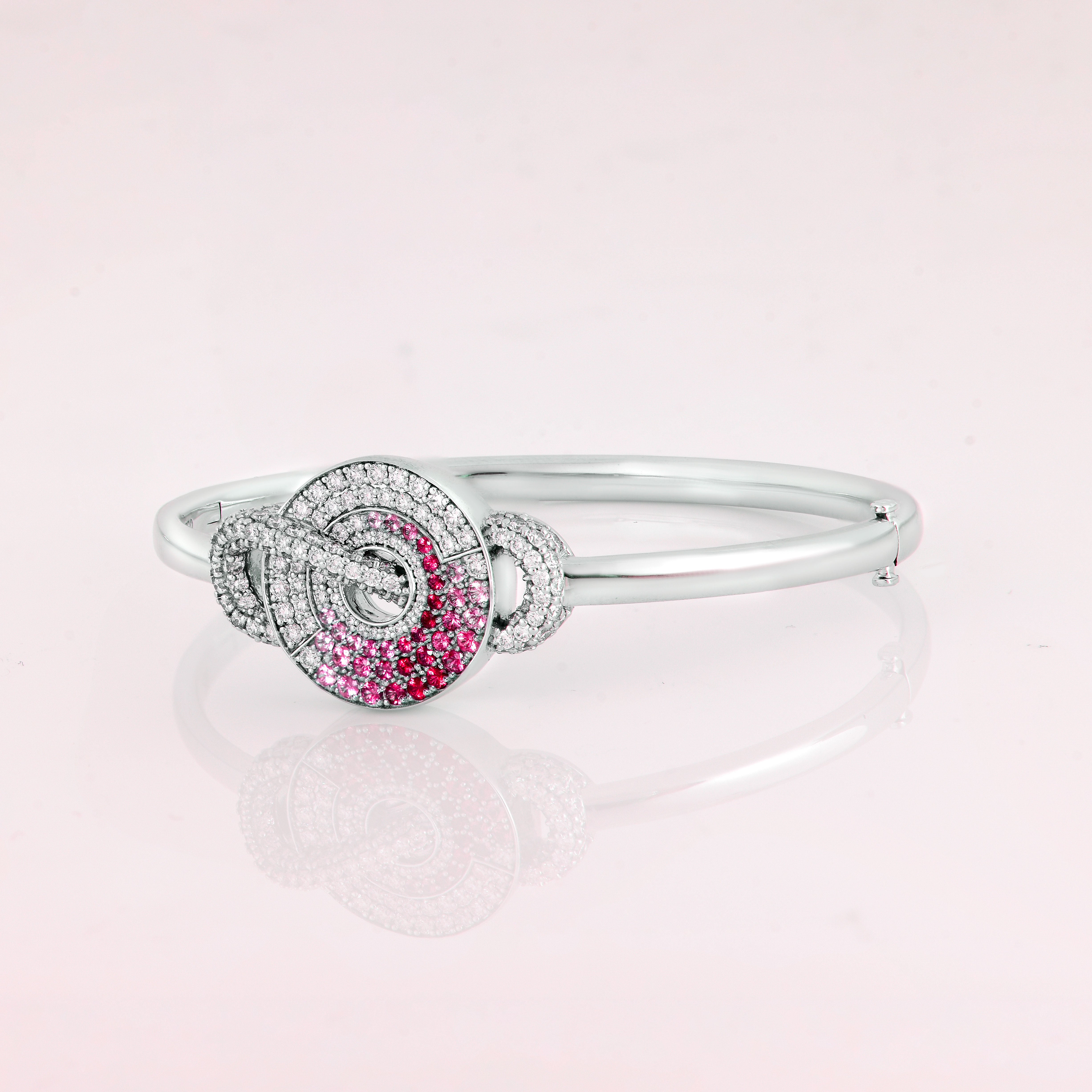 Red Spinel Ombre Bangle