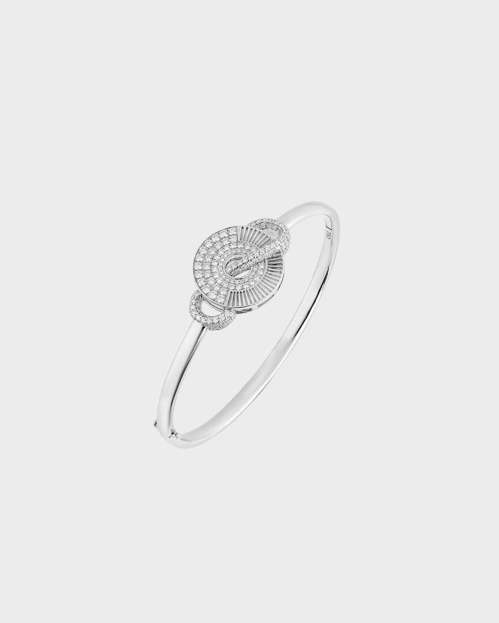 Diamond White Gold Bangle