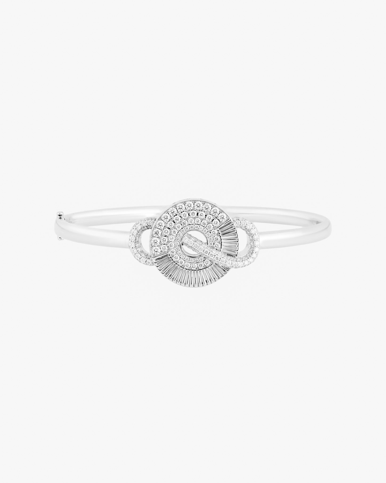 Diamond White Gold Bangle