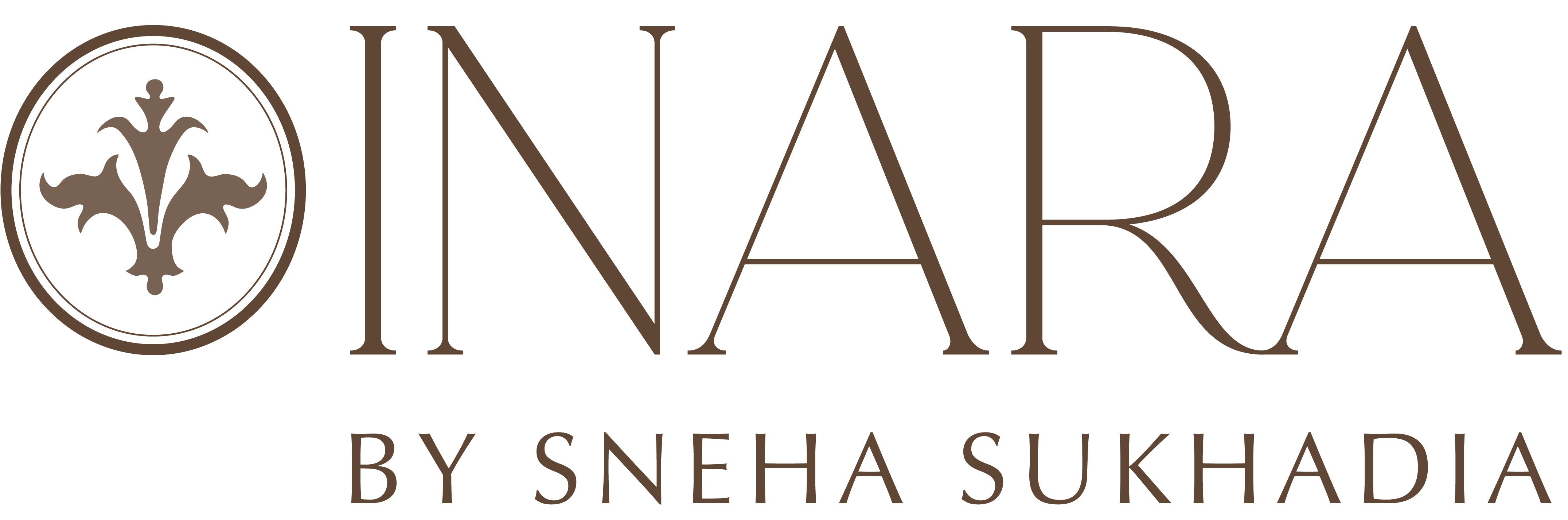 Logo of 'INARA by Sneha Sukhadia' on a white background