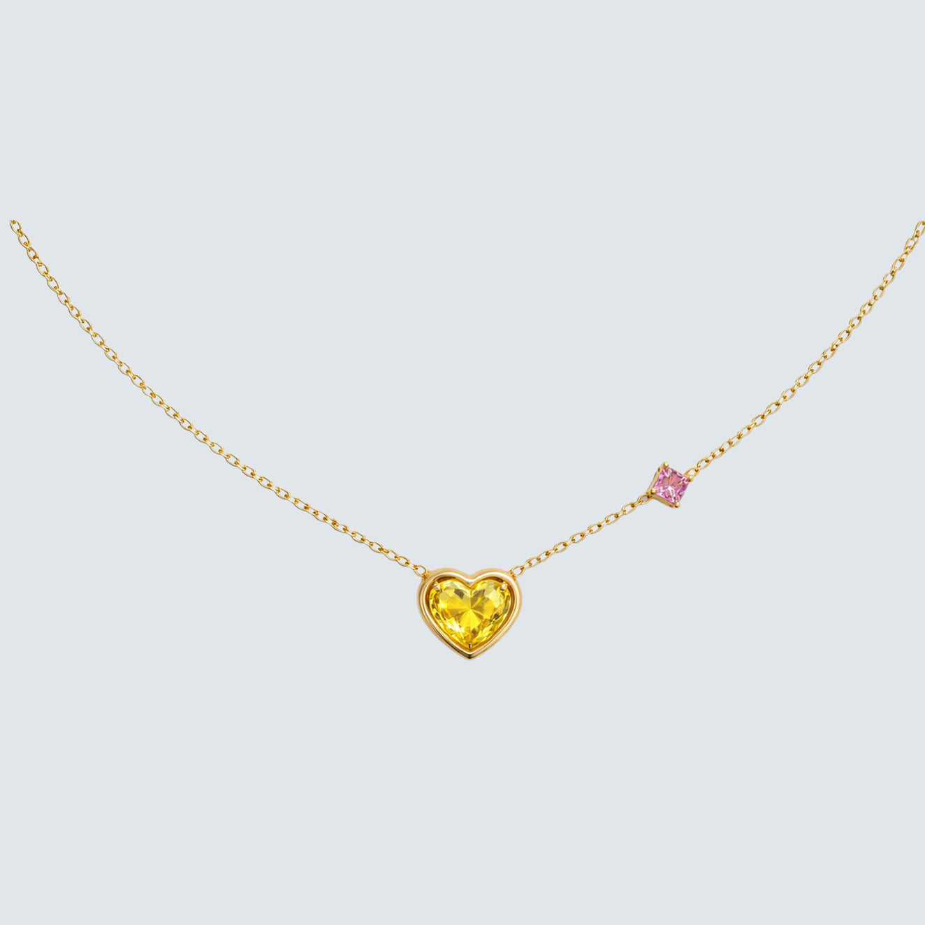 CROSS MY HEART GOLD PENDANT
